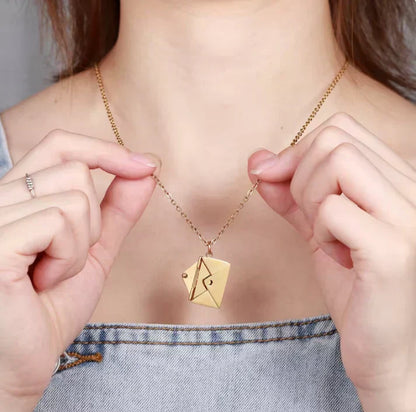 AVANTI™  - ENVELOPE LOVE LETTER PENDANT NECKLACE