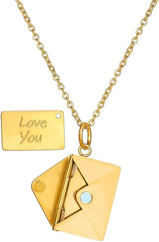 AVANTI™  - ENVELOPE LOVE LETTER PENDANT NECKLACE