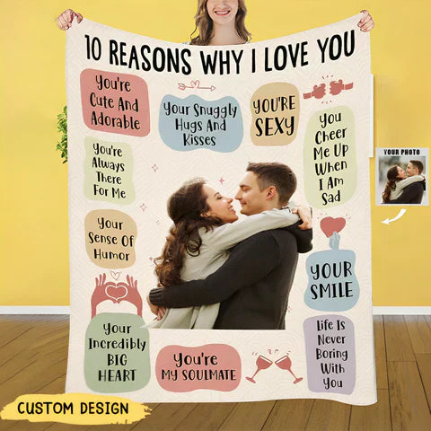 AVANTI™  - 10 REASONS I ADORE MY PERSONALIZED PHOTO BLANKET